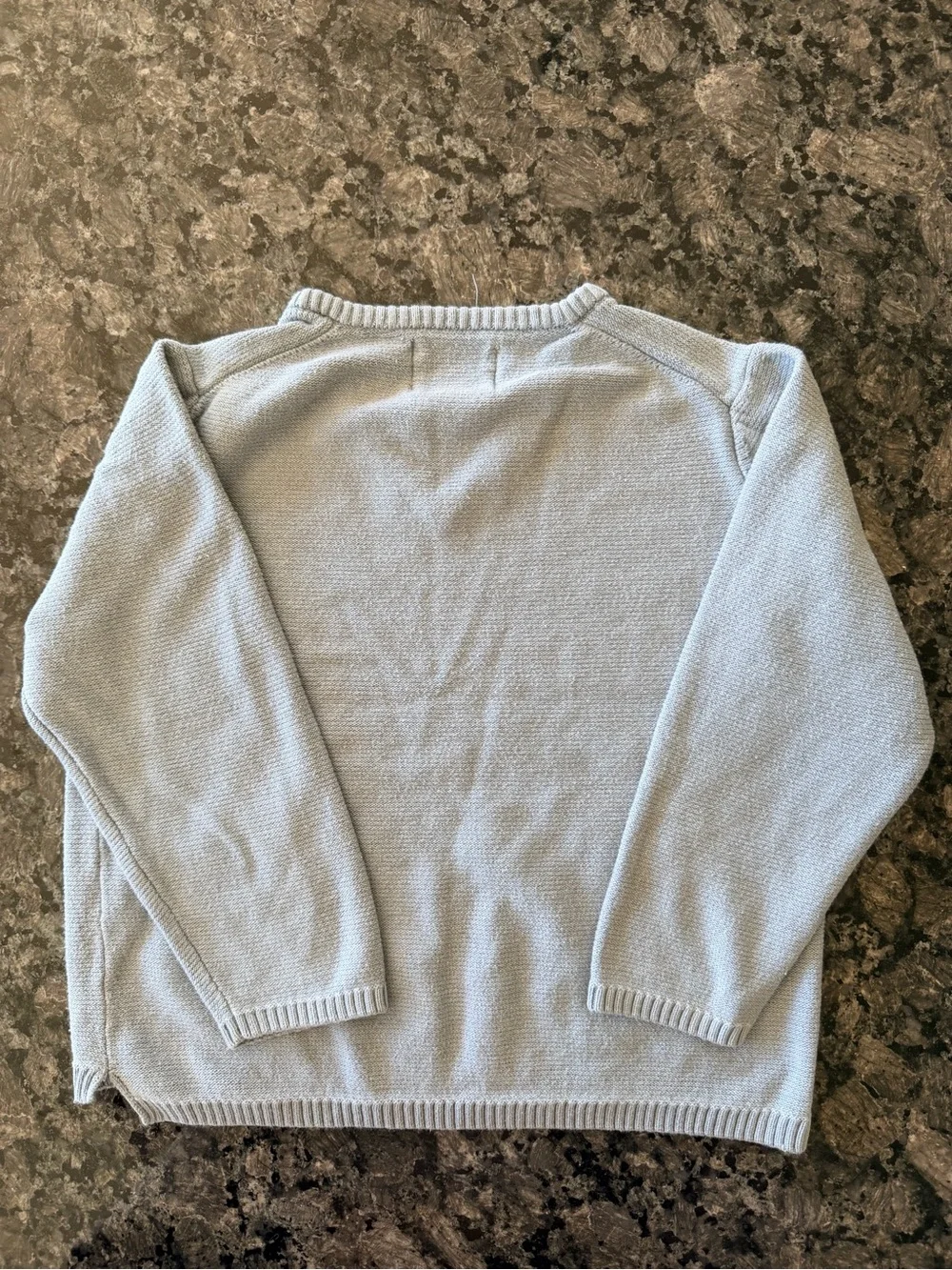 3/$25 Zara Knit V-Neck Sweater Size 3-4 Y Mist Blue Lightweight Knit Pullover